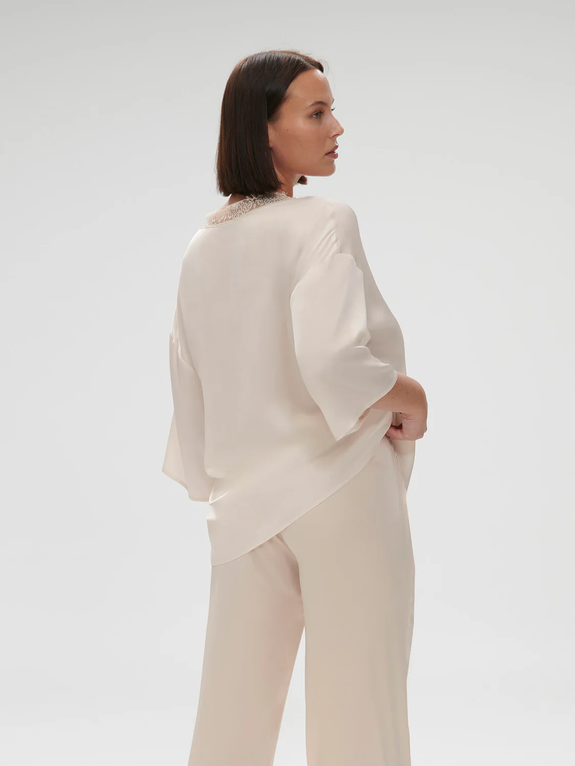 3/4 Sleeve Top - Sakura pink - Image 7