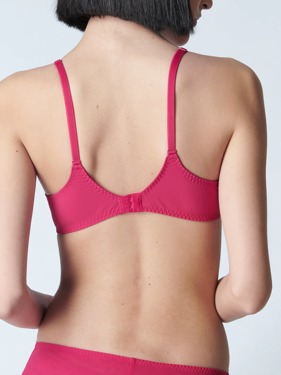 Full cup plunge bra - Cranberry - Image 5