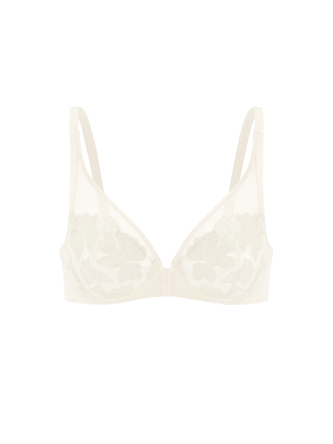 Full cup plunge bra - Natural - Image 4