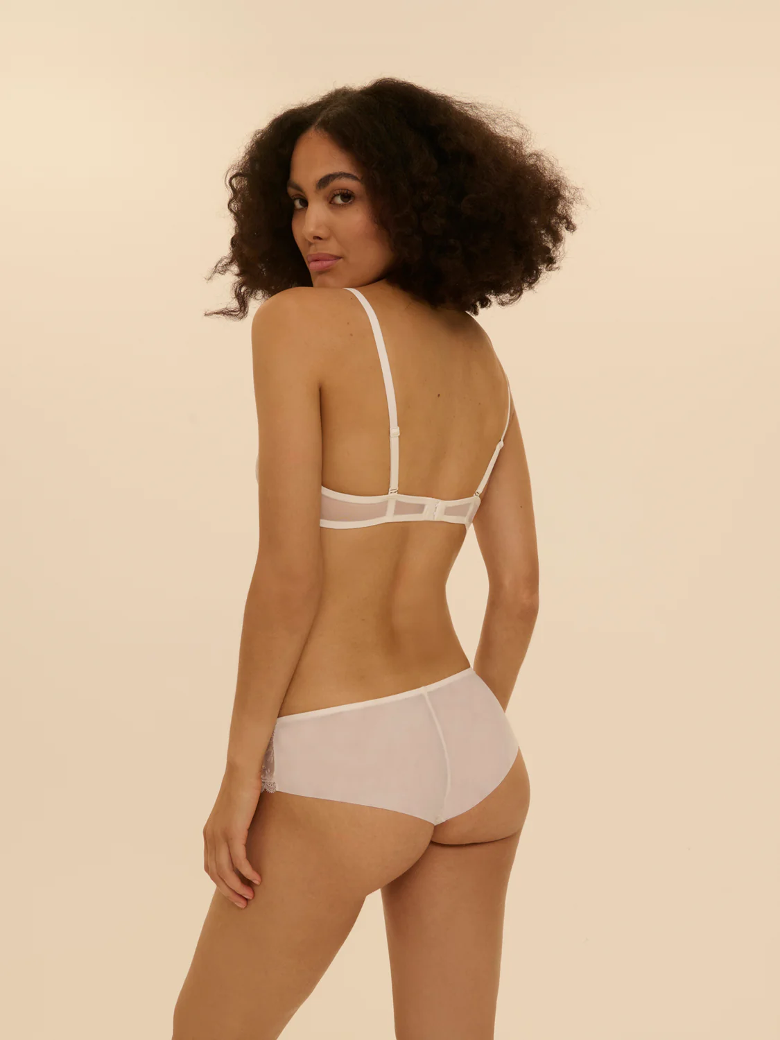 Full cup plunge bra - Natural - Image 5