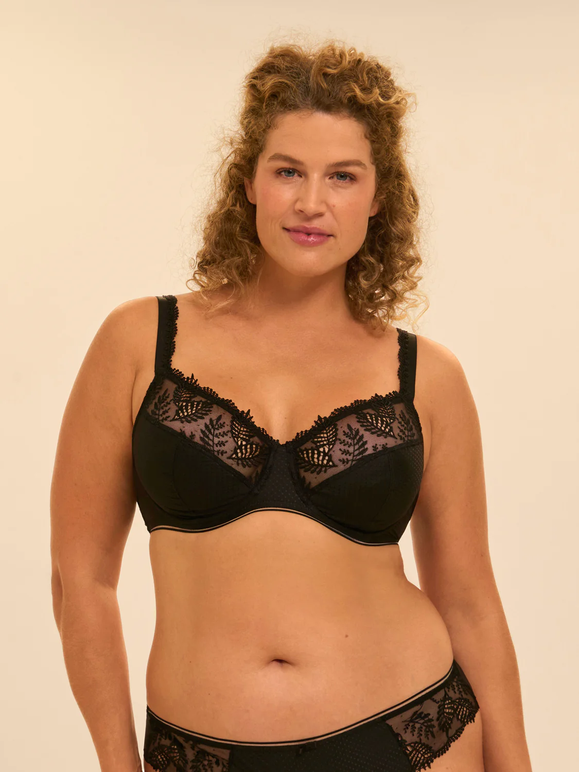 Full cup support bra - Black