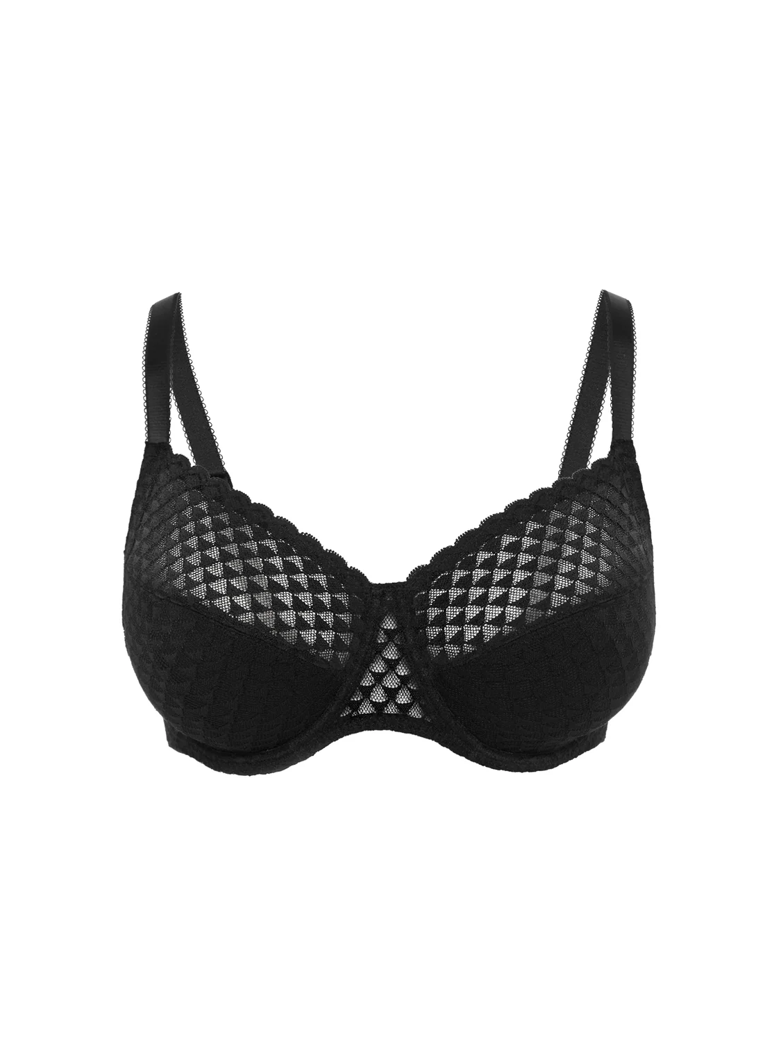 Full cup support bra - Black - Image 4