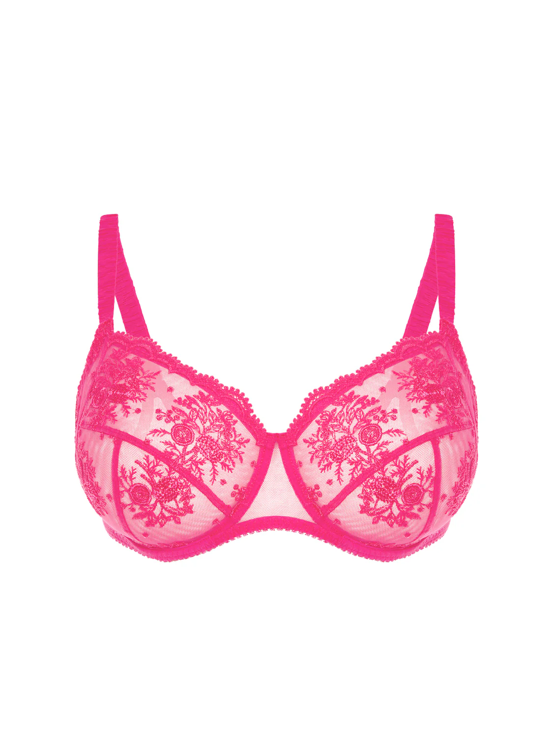 Full cup support bra - Disco pink - Image 5