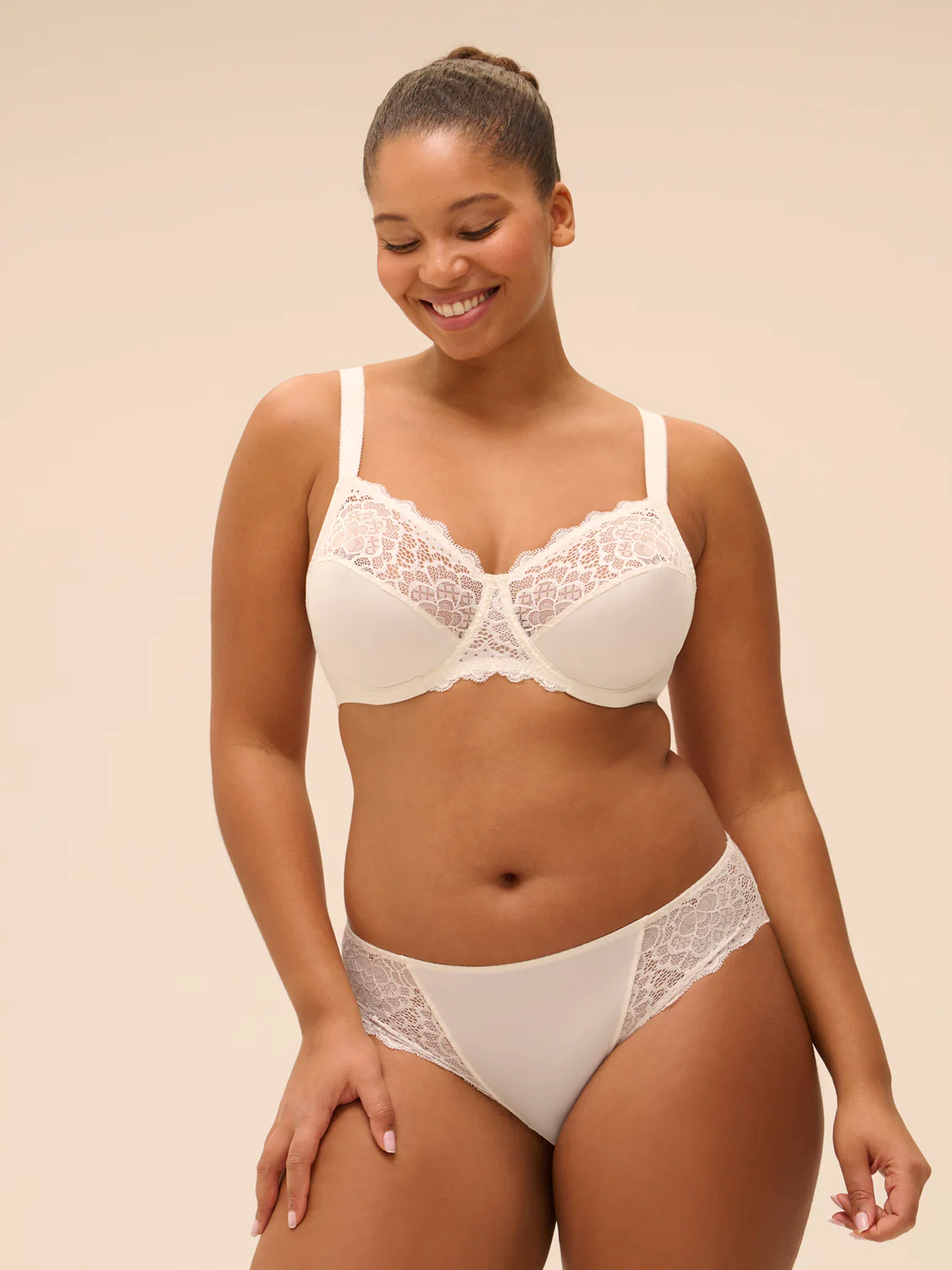 Full cup support bra - Natural - Image 3