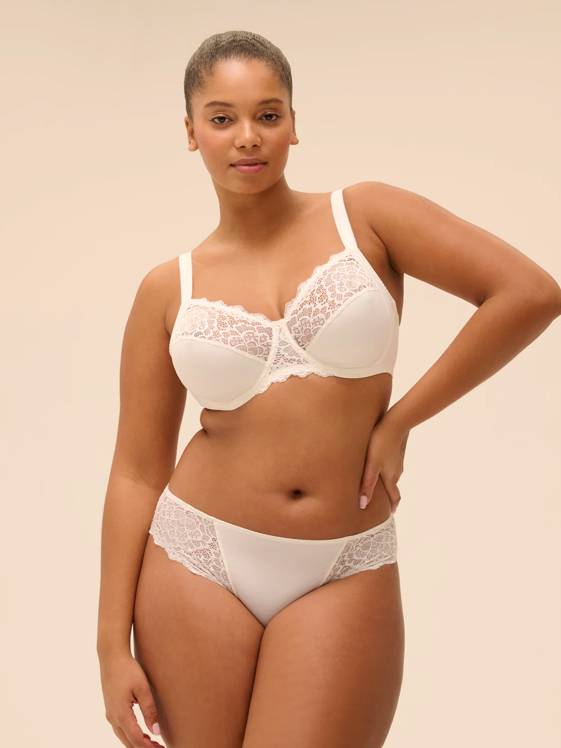 Full cup support bra - Natural - Image 4