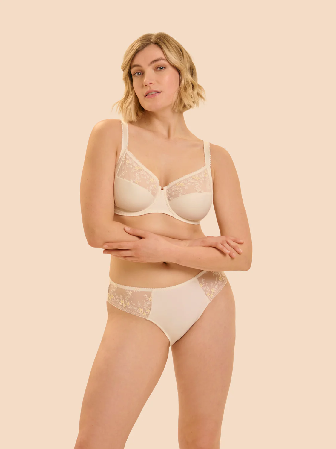 Full cup support bra - Natural - Image 4
