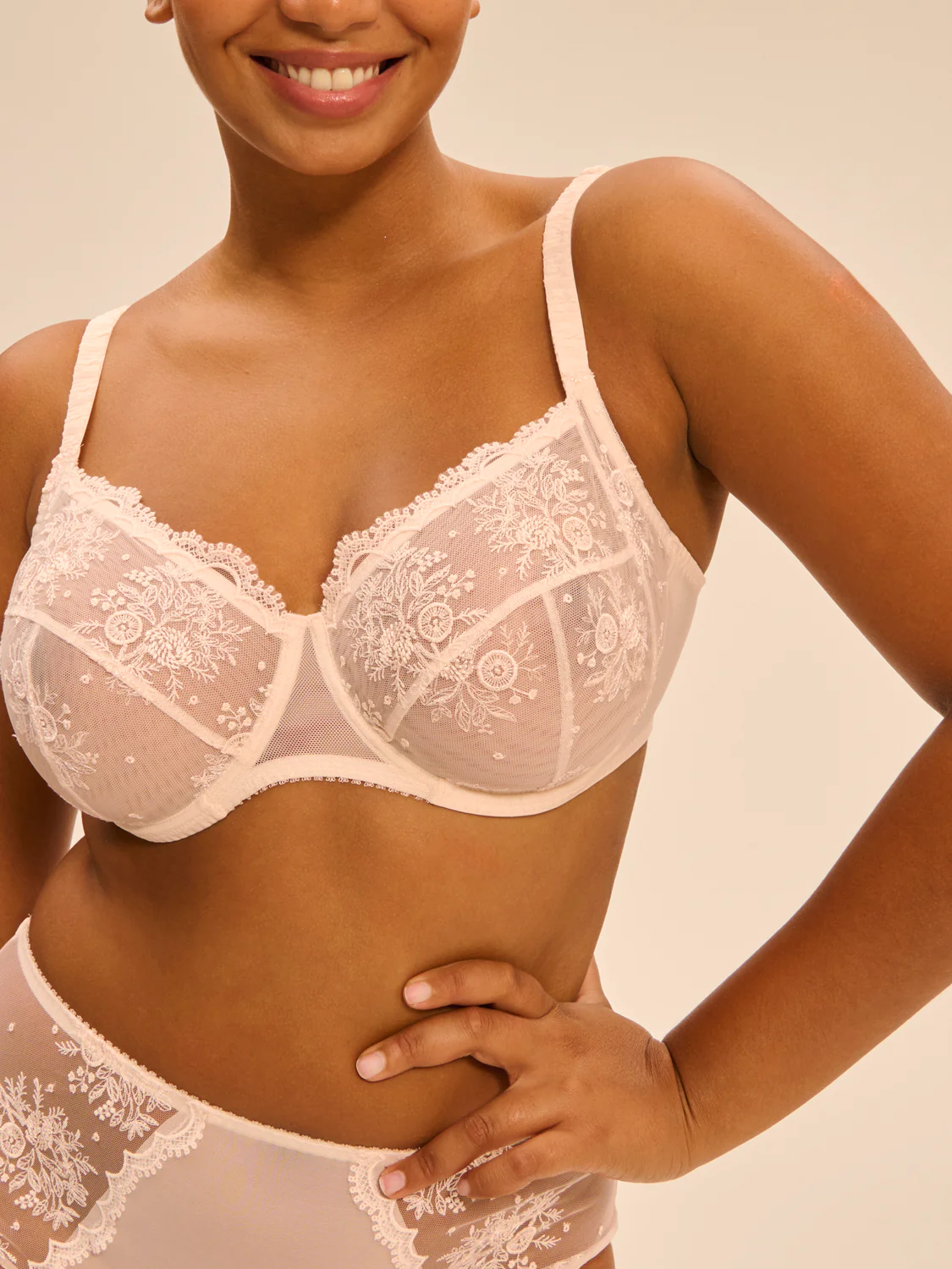 Full cup support bra - Sakura pink - Image 2