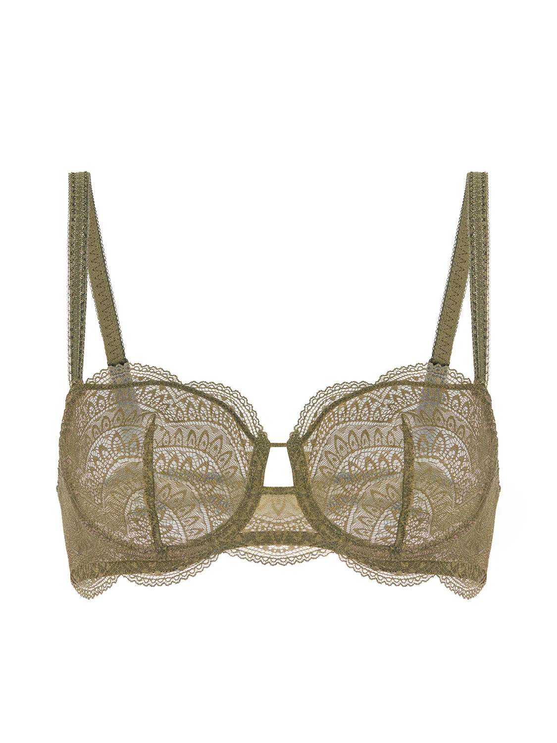 Half cup bra - Adventure Green - Image 15