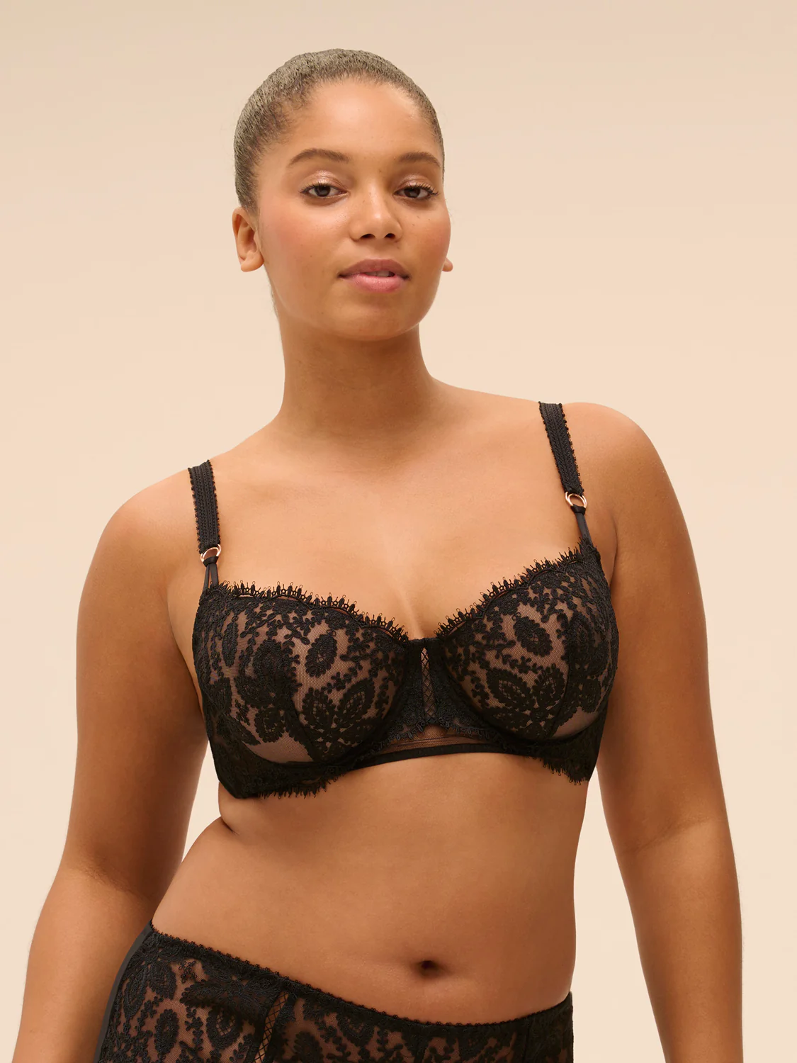 Half cup bra - Black - Image 9