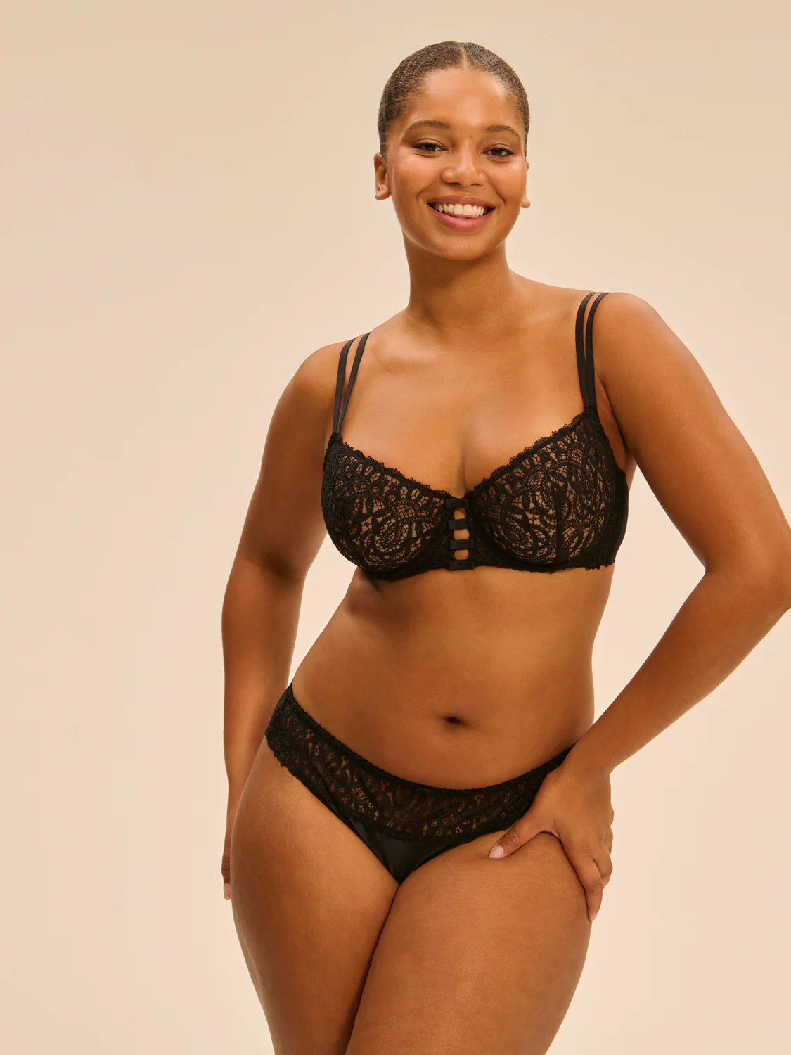 Half cup bra - Black - Image 12