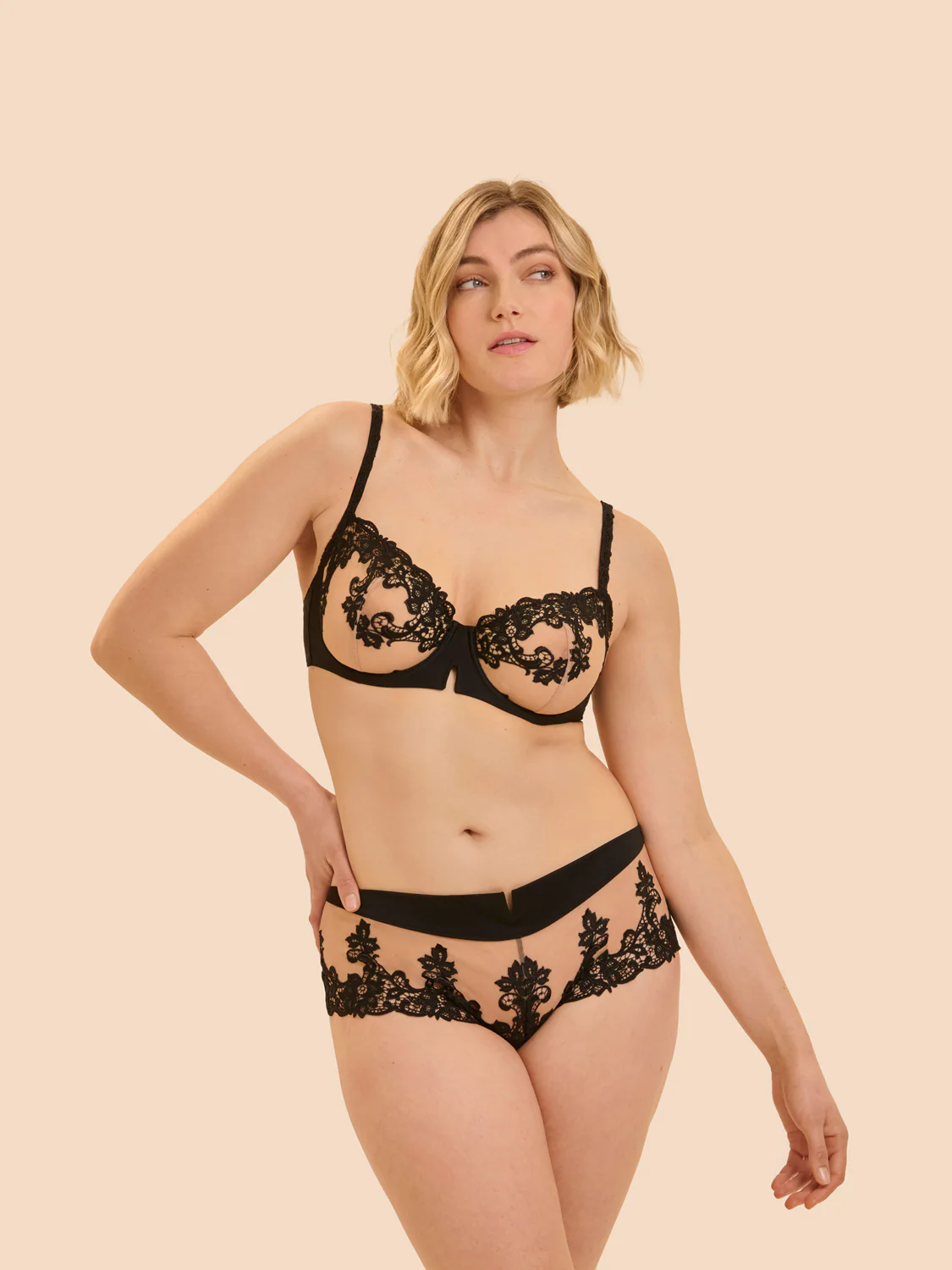 Half cup bra - Black Tattoo - Image 4