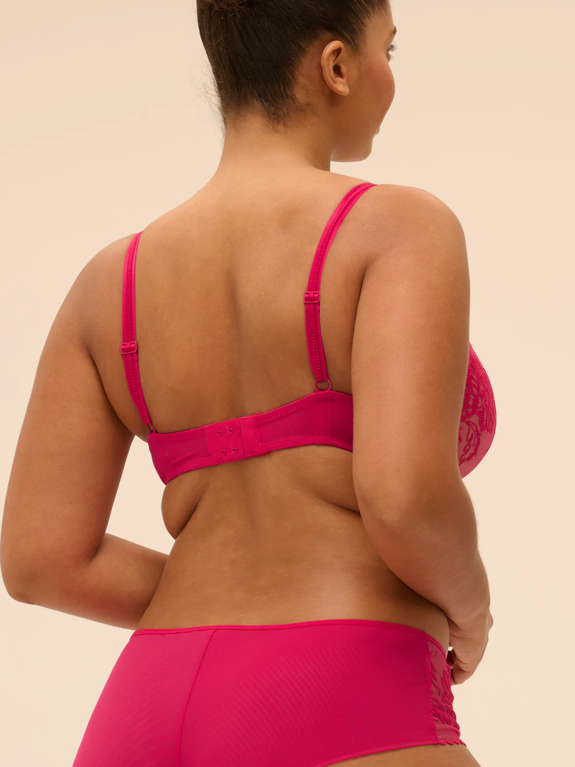Half cup bra - Cranberry - Image 11