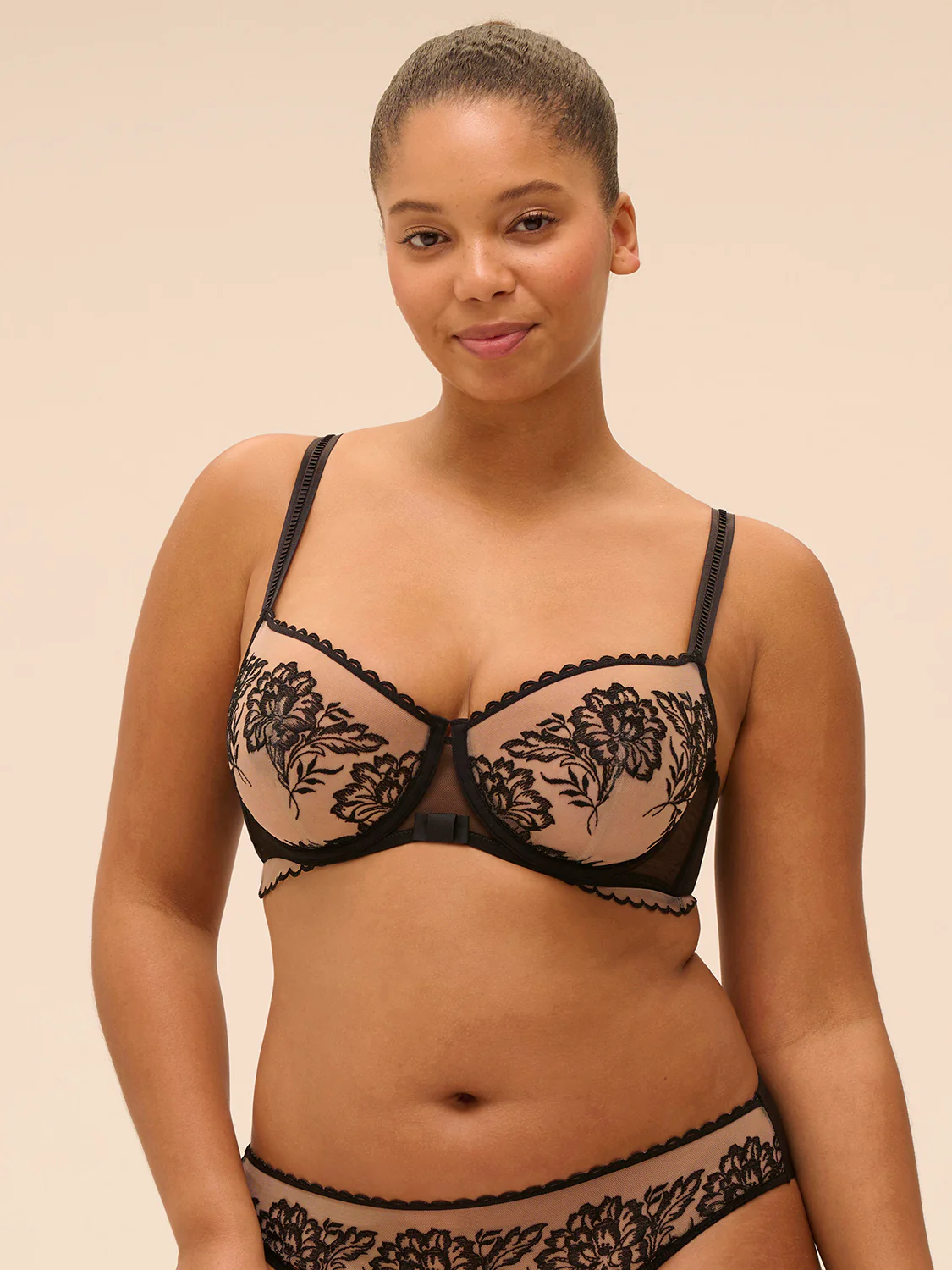 Half cup bra - Light Tatoo - Image 11