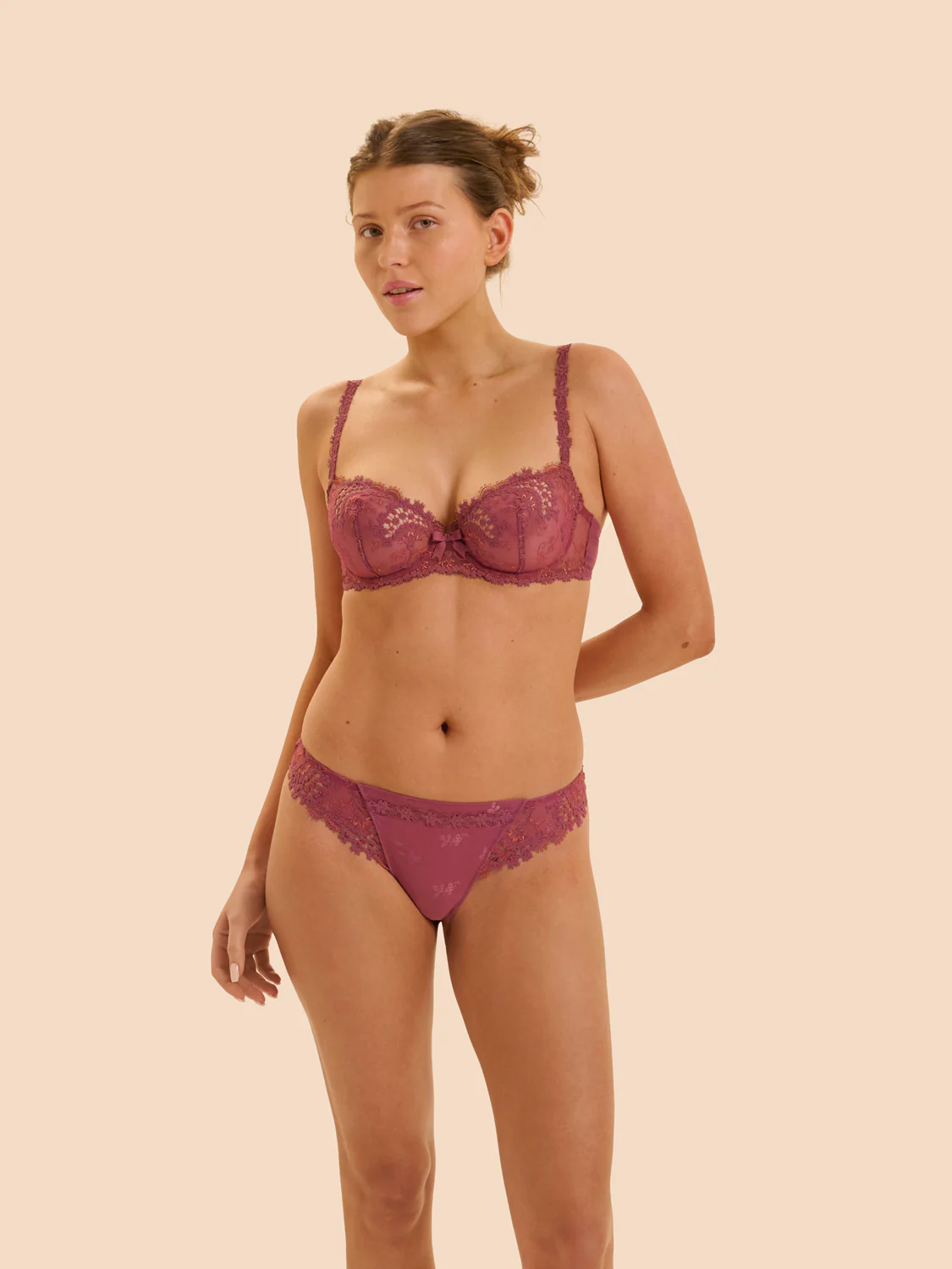 Half cup bra - Rose sandalwood - Image 4