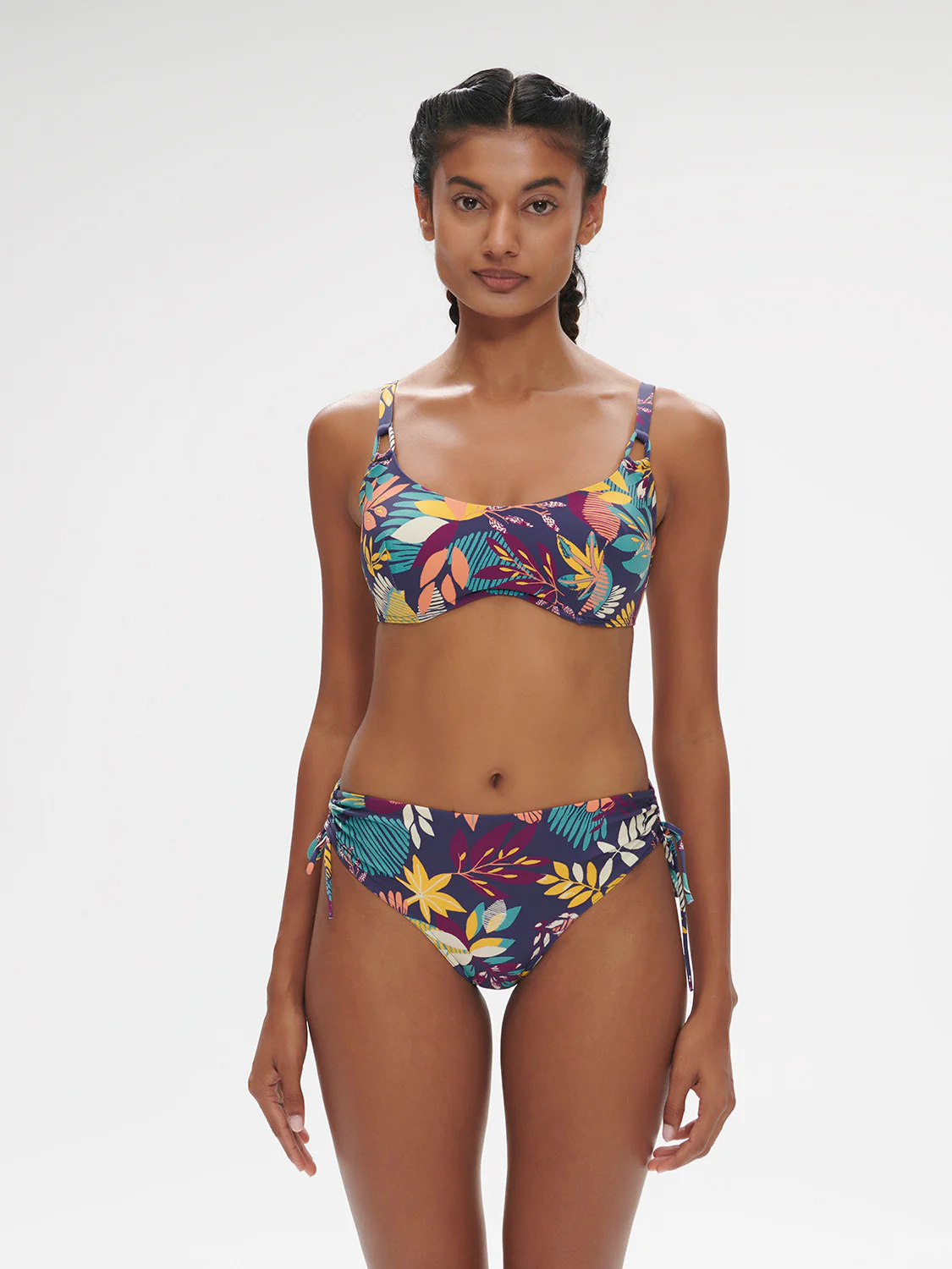 High-waist bikini brief - Seaside Blue Print - Image 4