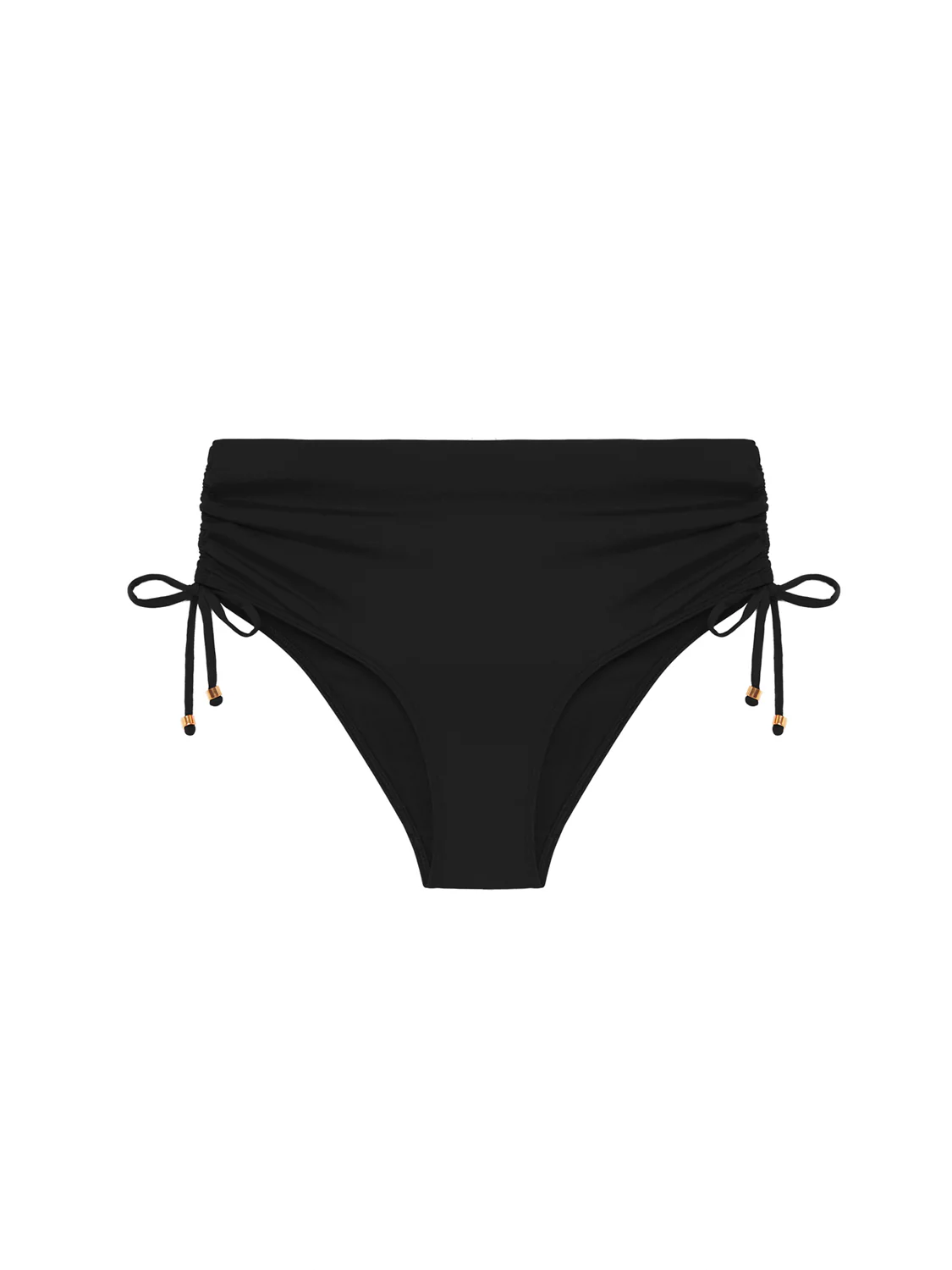 High-waist bikini brief - Black - Image 5