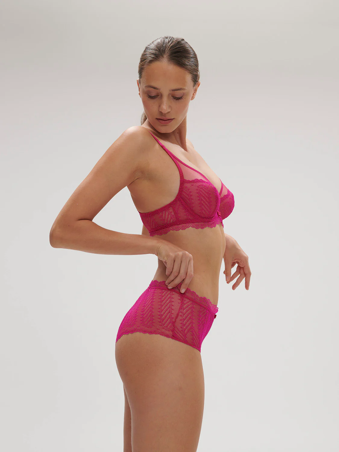High-waist brief - Hibiscus Pink - Image 3