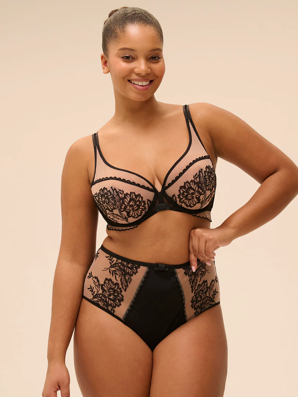 High-waist brief - Light Tatoo - Image 9