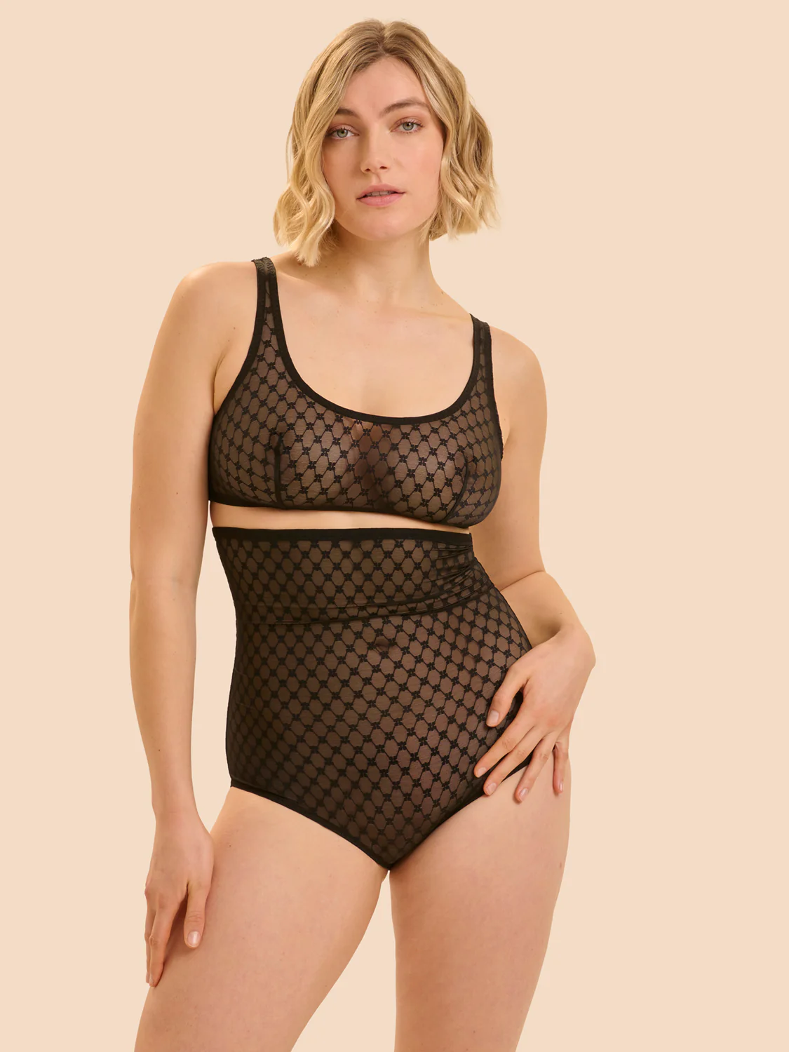 High waist shaper brief - Black - Image 7