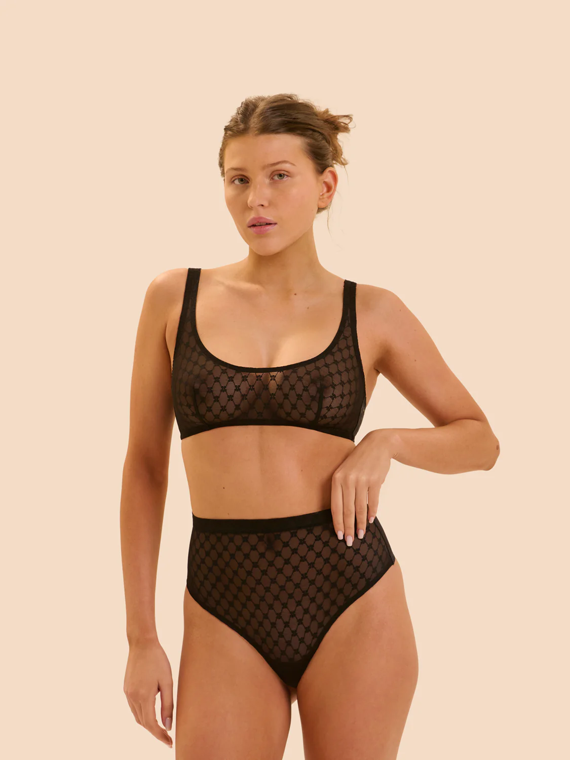 High waist shaper thong - Black - Image 3