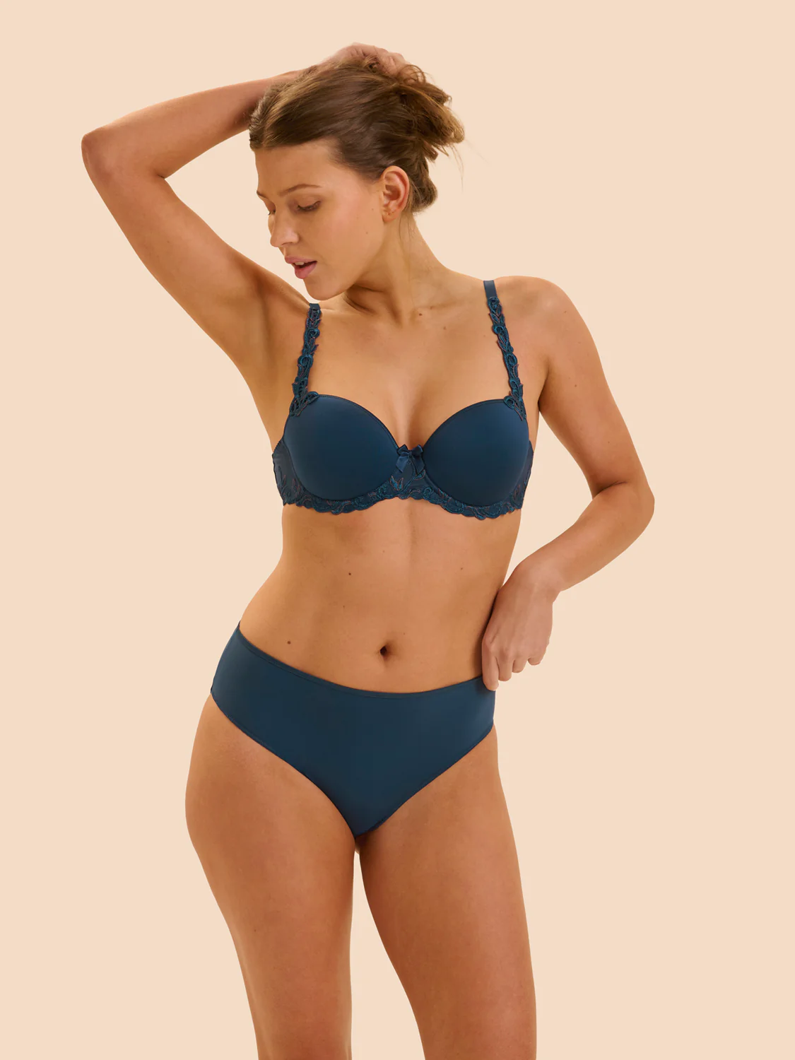 High waist slip - Petrol blue - Image 6