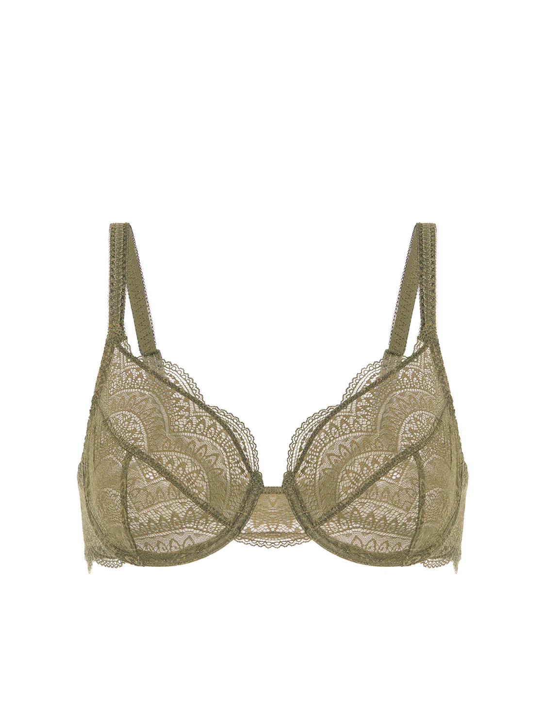 Moulded underwired bra - Adventure Green - Image 6