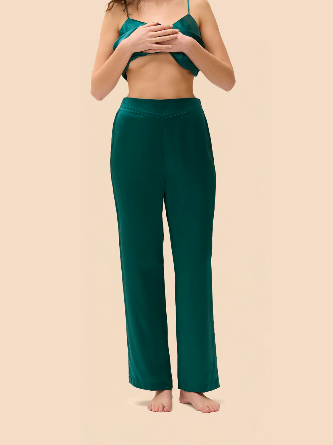 Night pants - Emerald green
