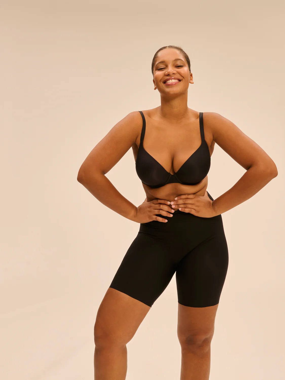 Padding plunge bra - Black - Image 12
