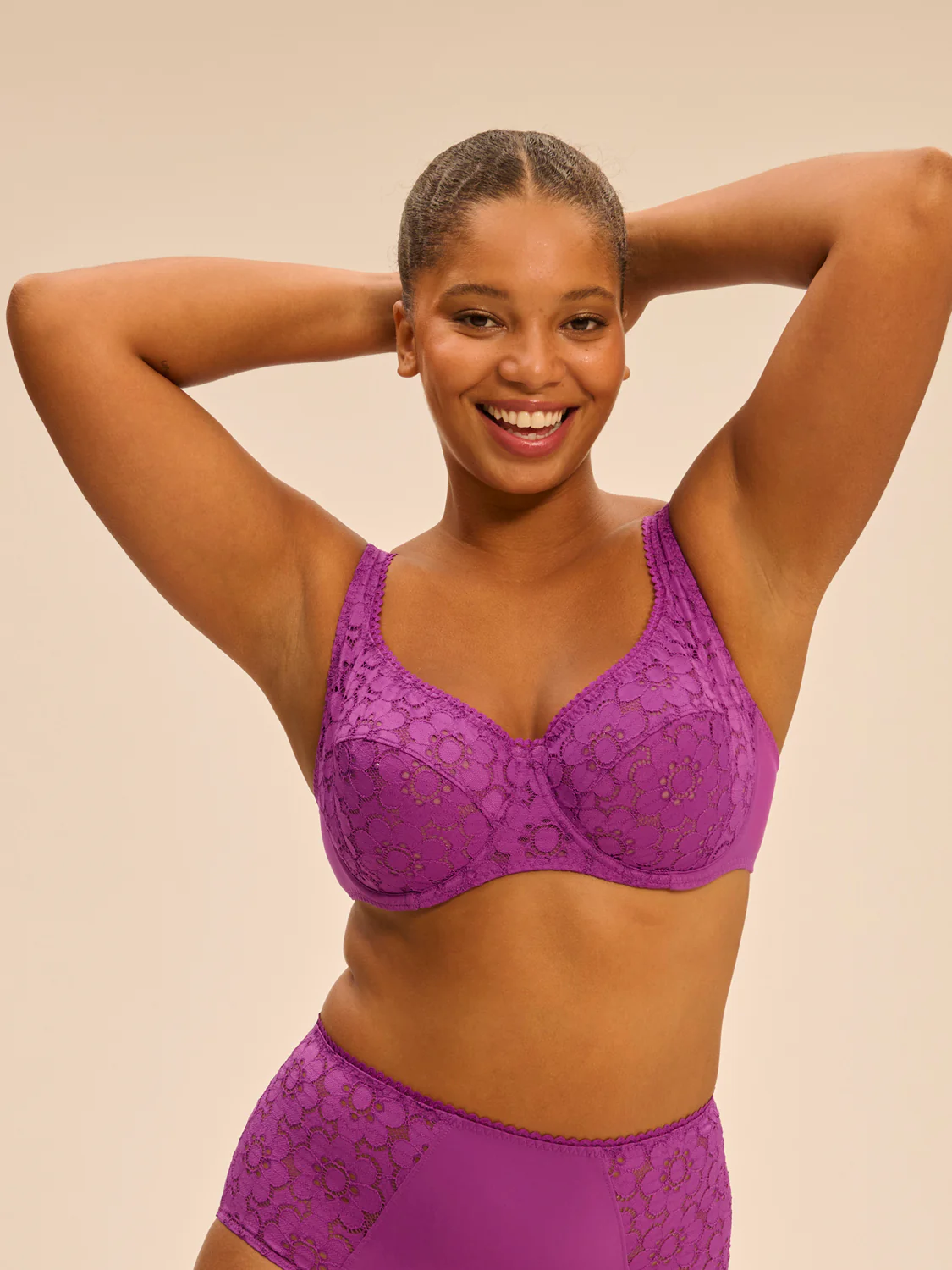 Plunging full cup bra - Divine Purple - Image 4