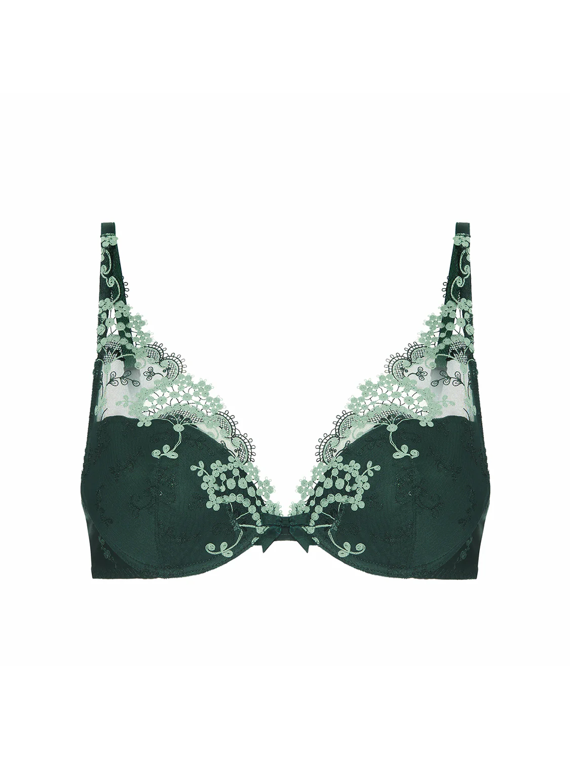 Plunging push-up bra - Kolsaï Green - Image 12