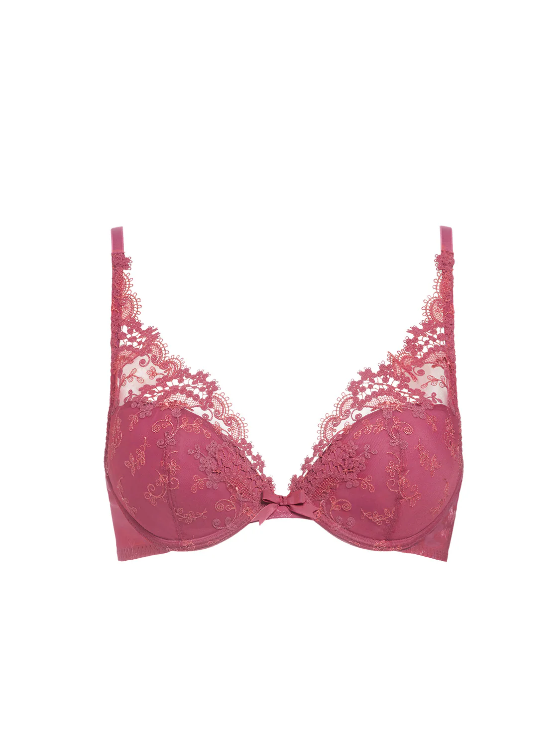 Plunging push-up bra - Rose sandalwood - Image 5