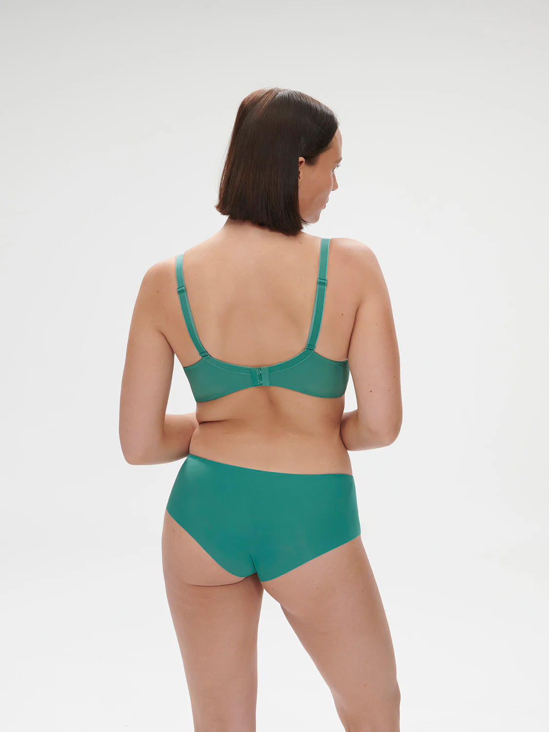 Plunging underwired bra - Garden Green - Image 10