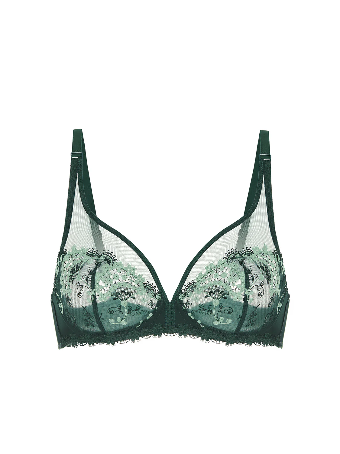 Plunging underwired bra - Kolsaï Green - Image 11