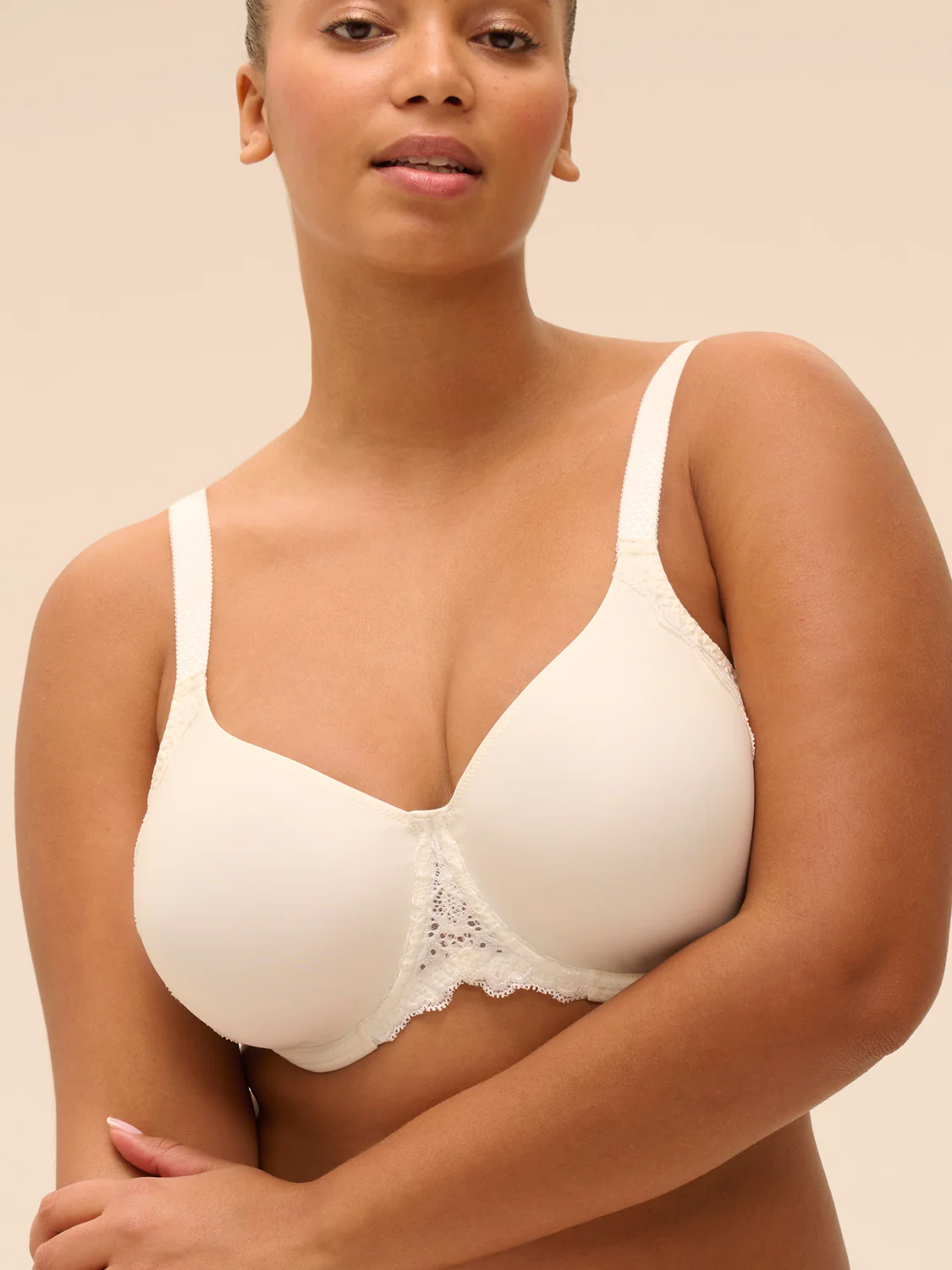 Rigid moulded bra - Natural - Image 2