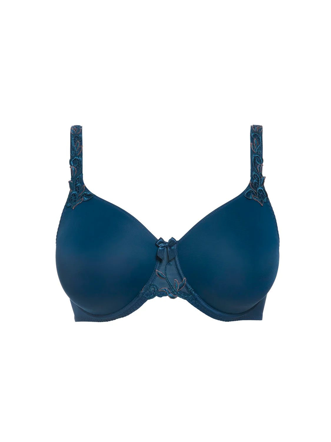 Rigid moulded bra - Petrol blue - Image 4