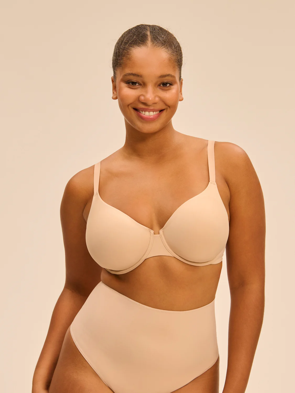 Seamless moulded multi-position bra - Peau rosée - Image 7