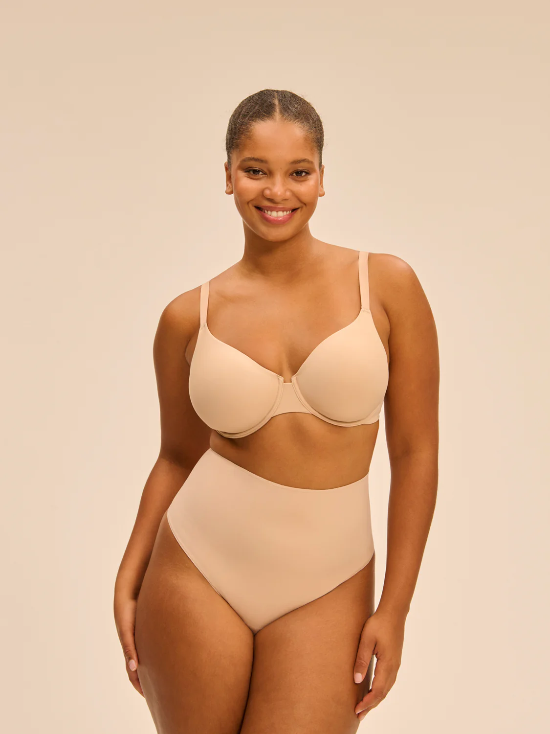Seamless moulded multi-position bra - Peau rosée - Image 9