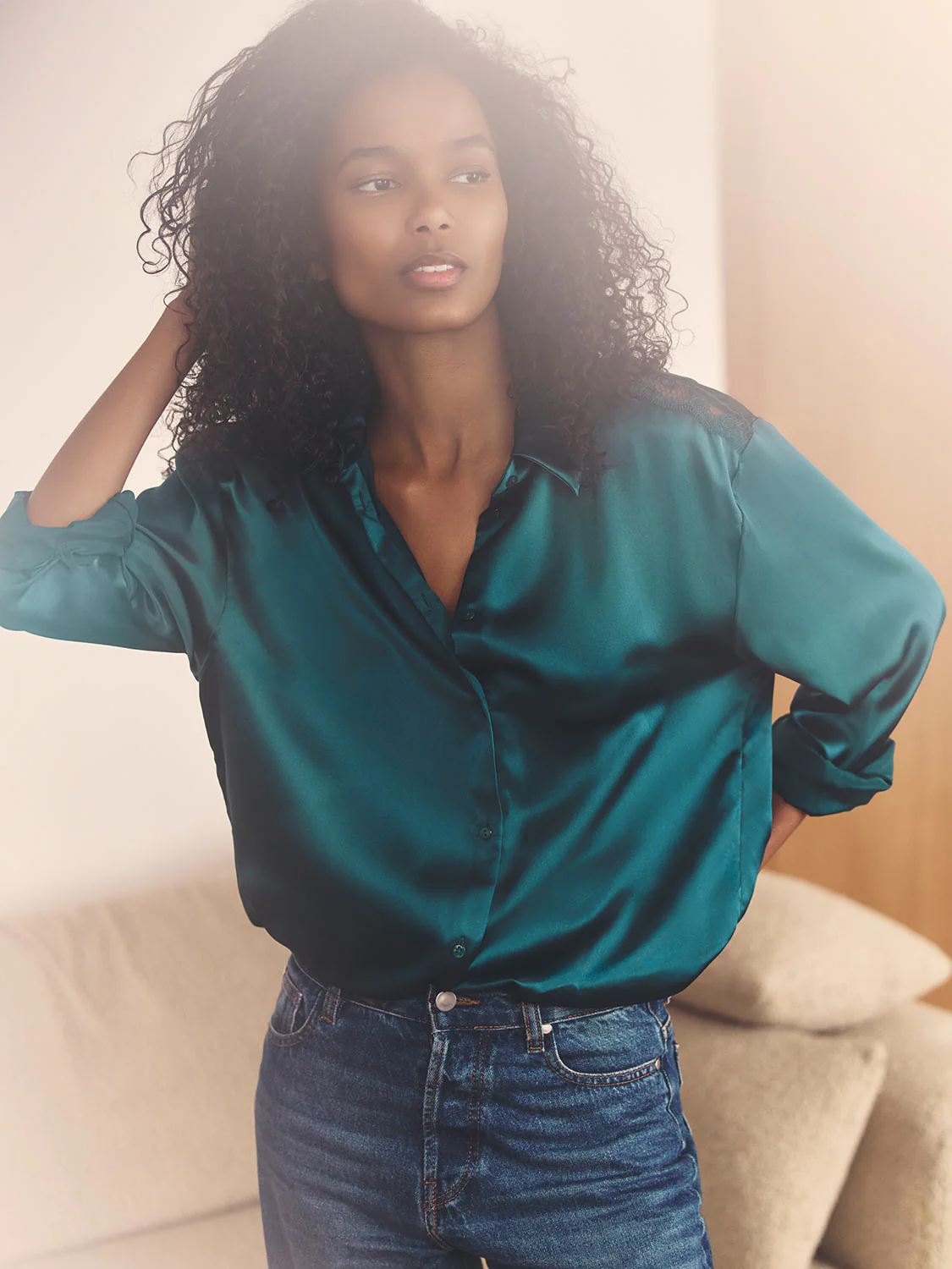 Shirt - Emerald green