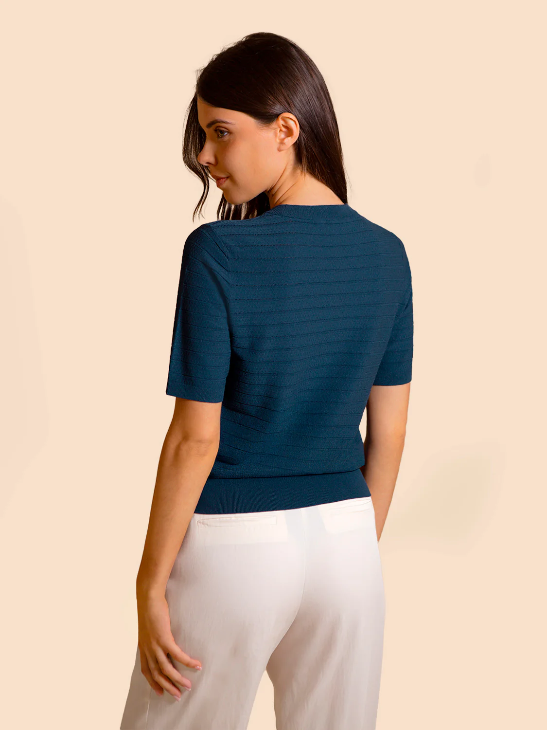 Short sleeves t-shirt - Petrol blue - Image 2