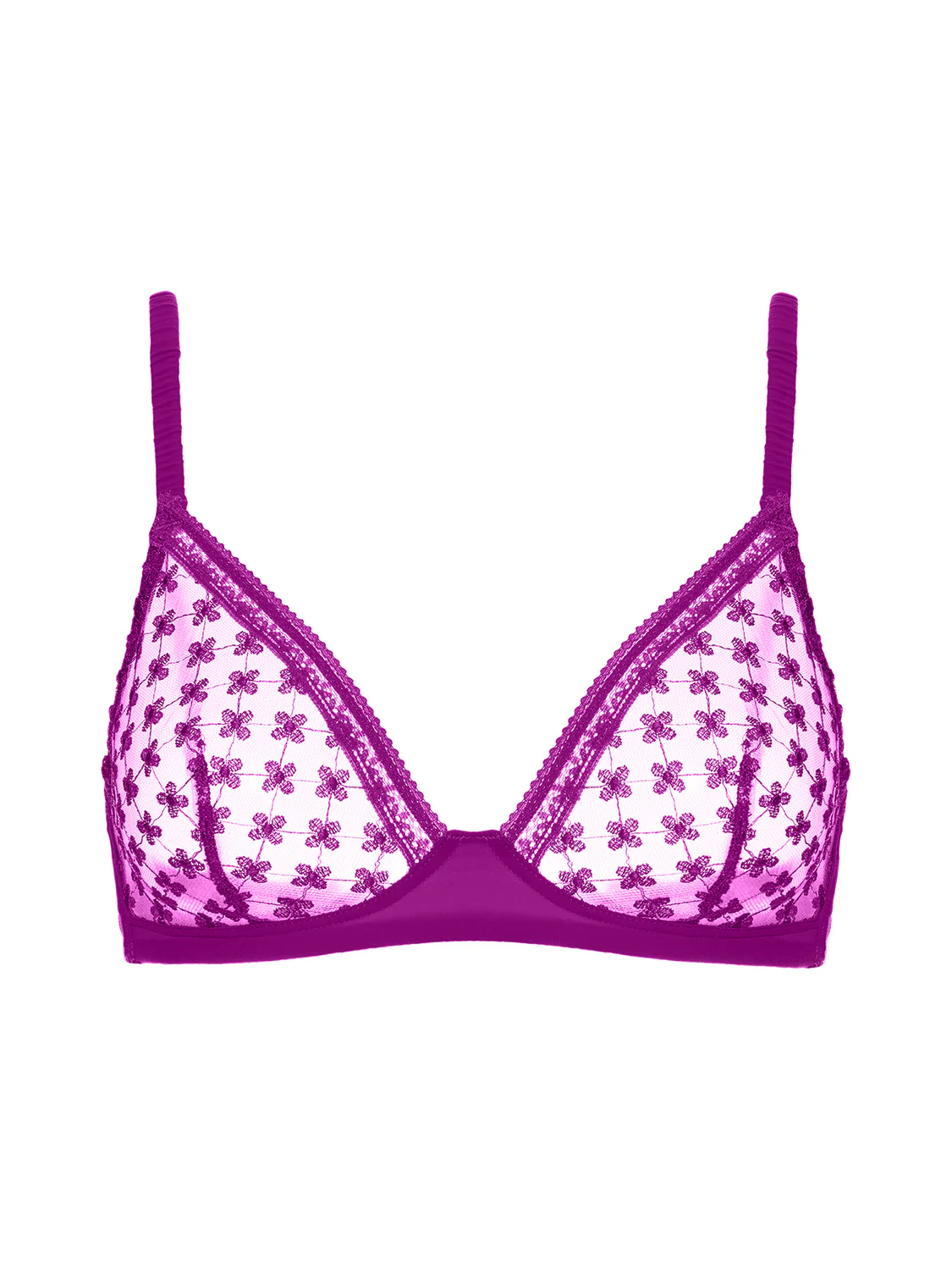 Soft cup triangle bra - Bougainvillea - Image 3