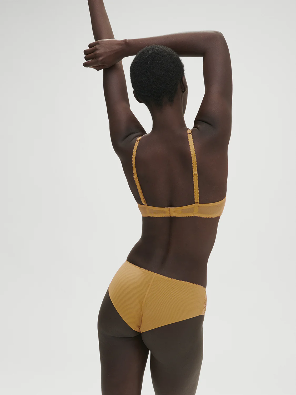 Soft cup triangle bra - Golden Yellow - Image 4