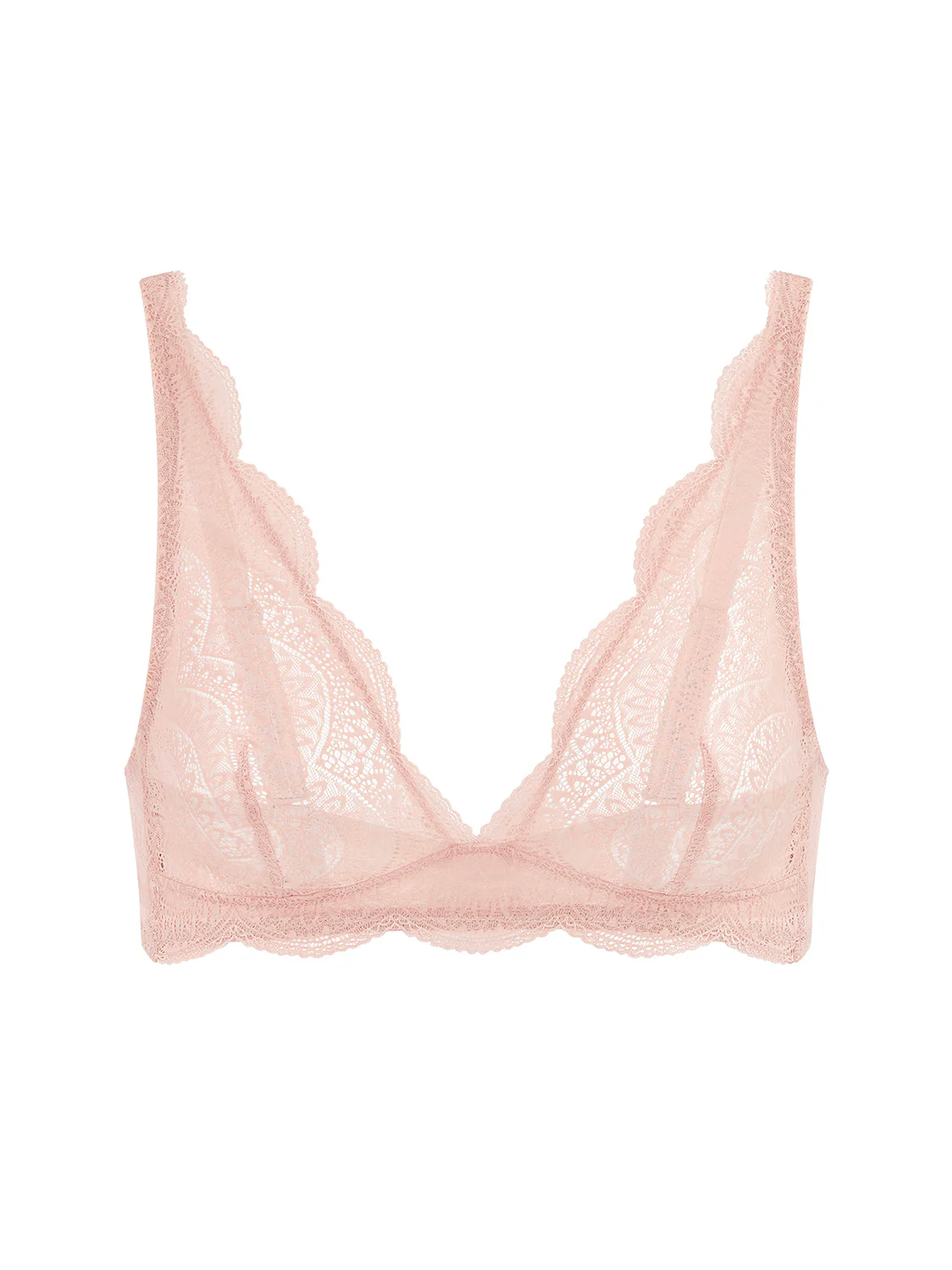 Soft cup triangle bra - Peau rosée - Image 4