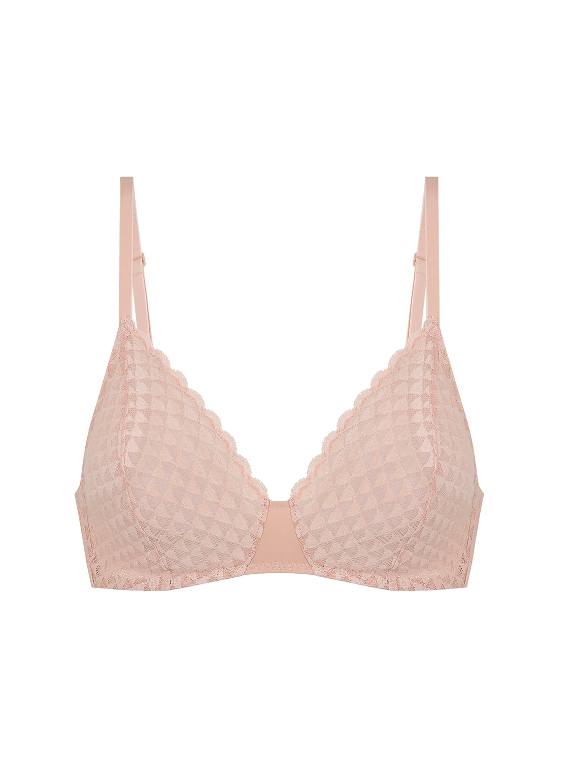 Soft cup triangle bra - Peau rosée - Image 7
