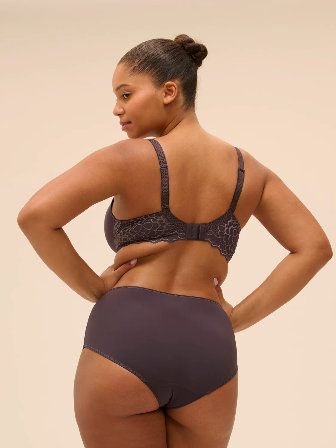 Spacer plunge bra - Graphite Grey - Image 14
