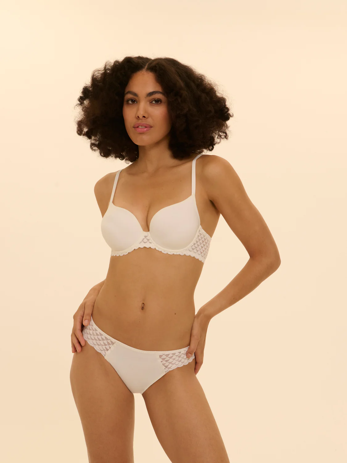 Spacer plunge bra - Natural - Image 4