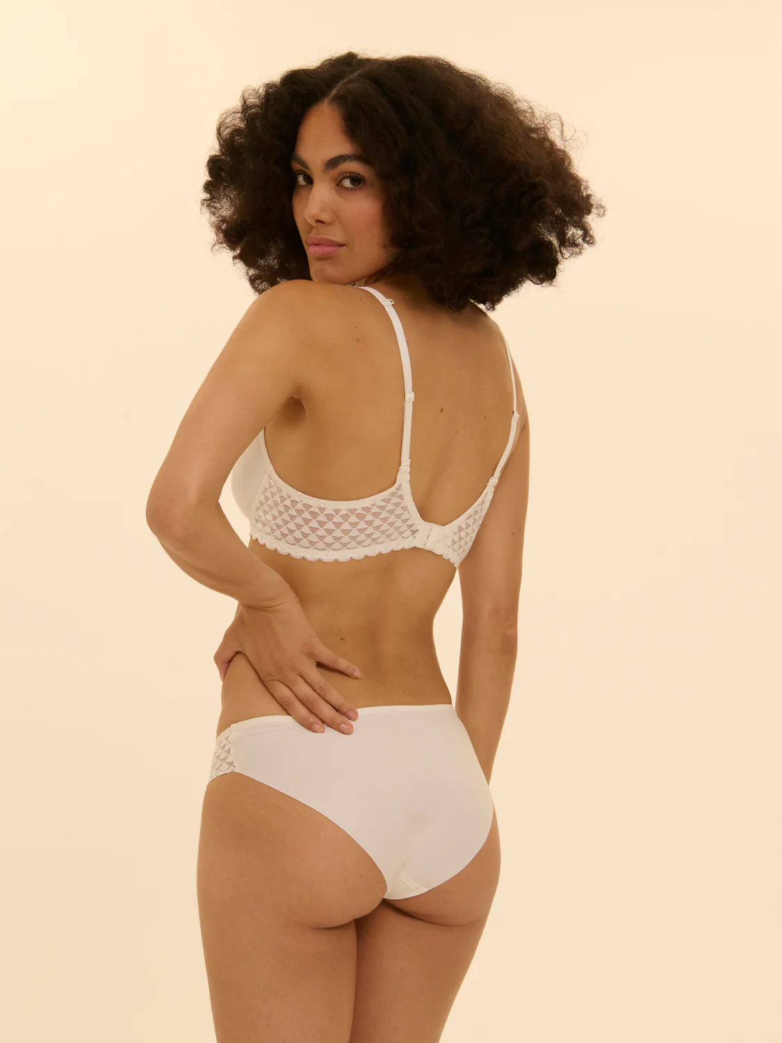 Spacer plunge bra - Natural - Image 5