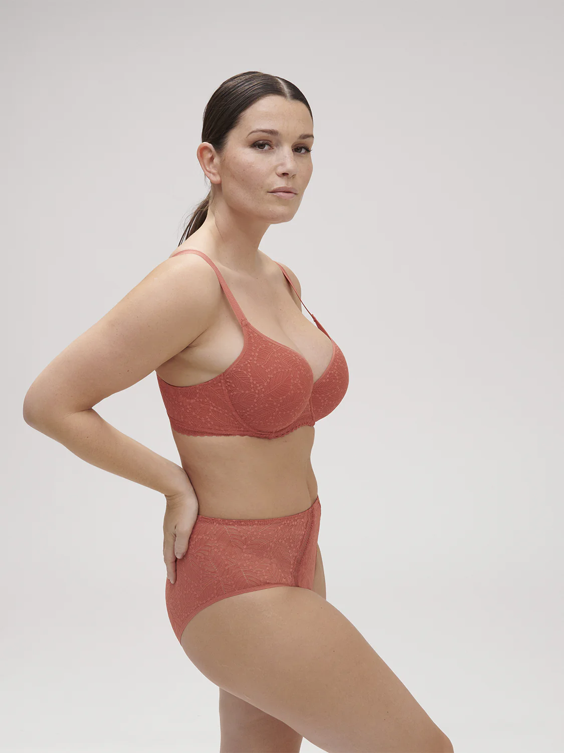 Spacer plunge bra - Texas Pink - Image 12