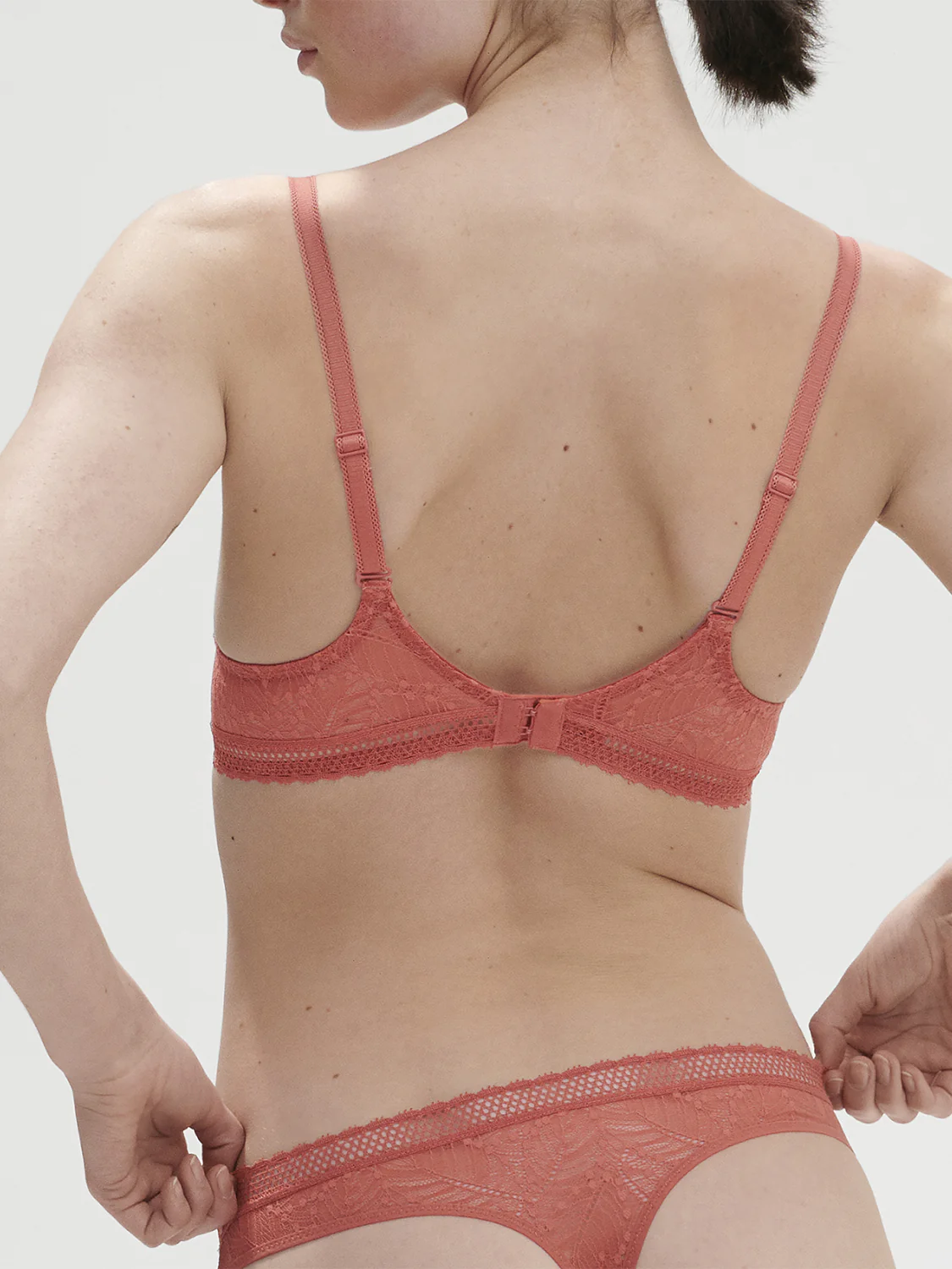 Spacer plunge bra - Texas Pink - Image 2