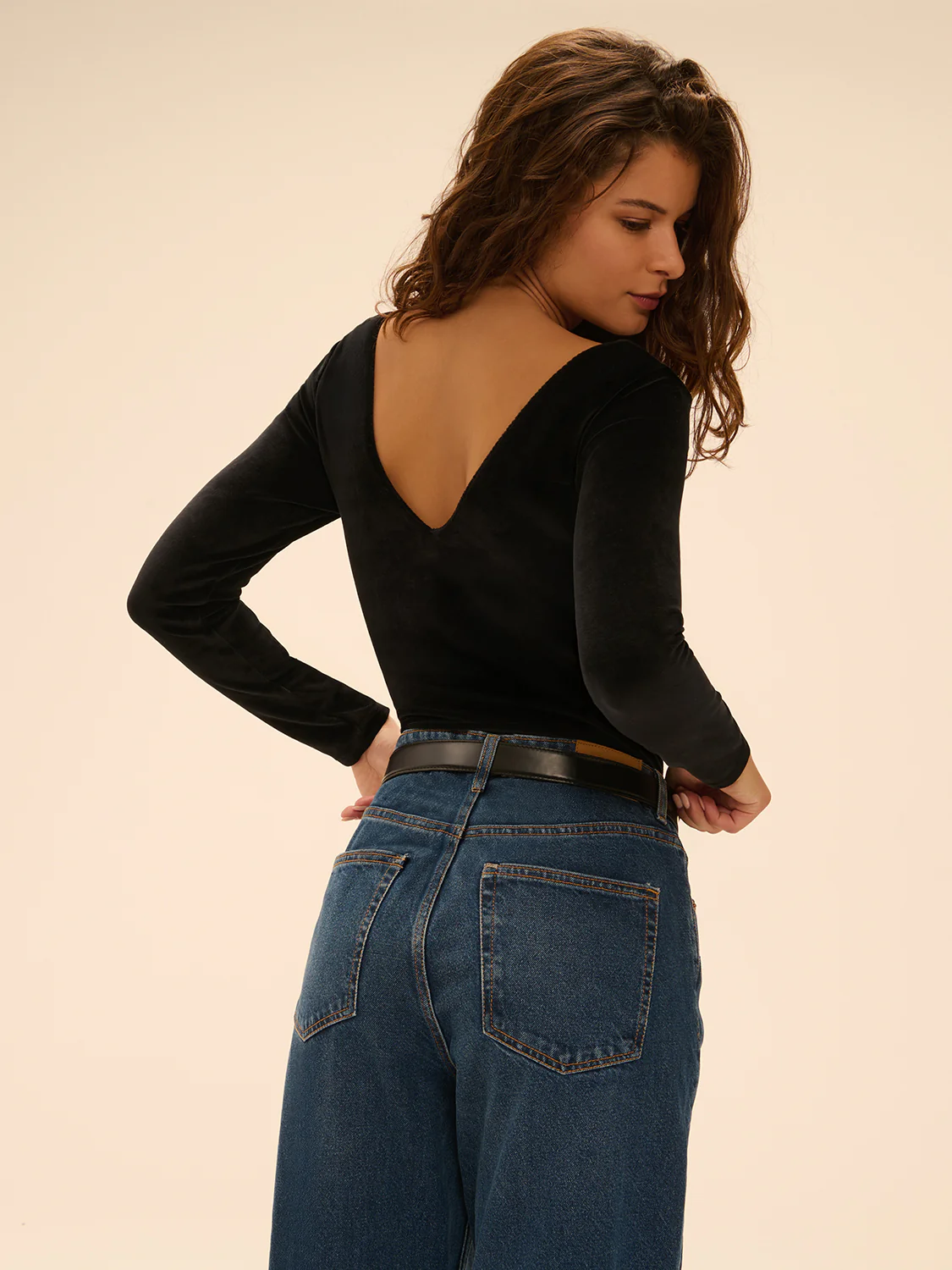 Square-neck Bodysuit – Black - Image 4