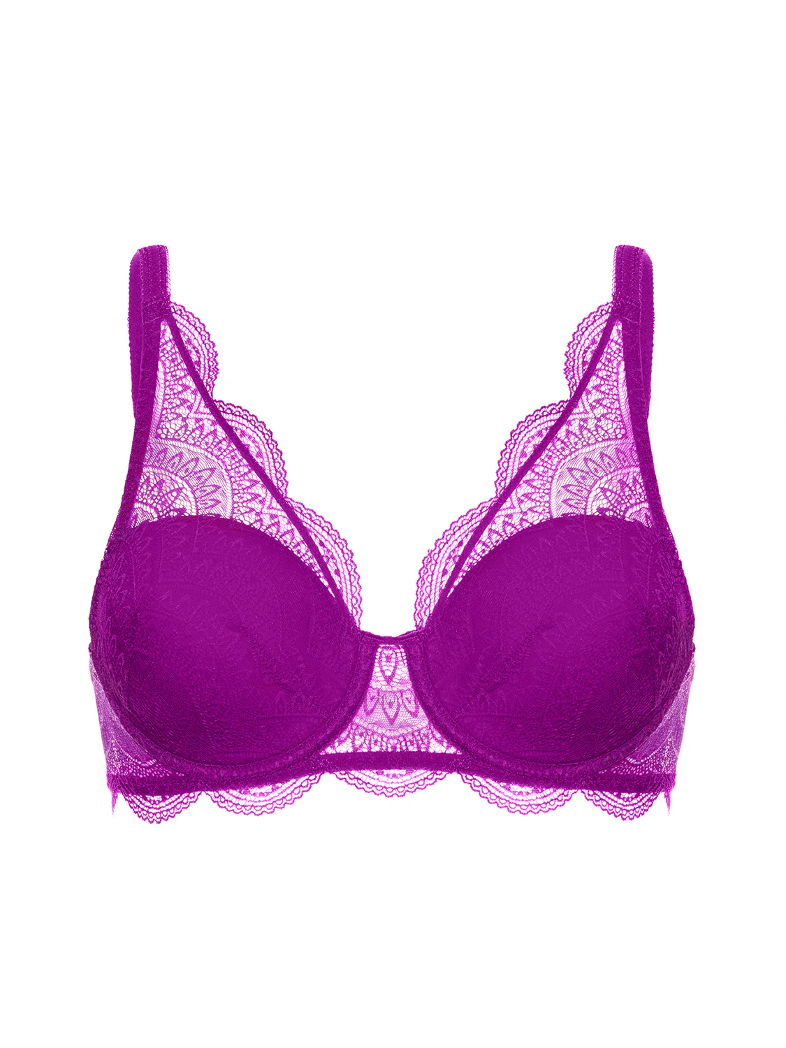 Squared neckline spacer bra - Bougainvillea - Image 11